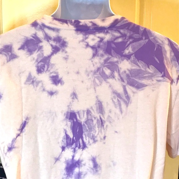 Lucky Brand purple tie dyed short sleeve shirt NWT SIZE M. UNISEX - Picture 7 of 7
